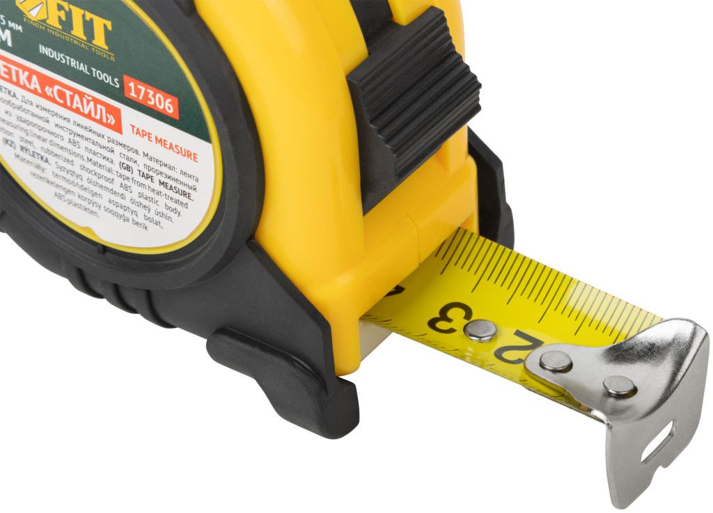 Рулетка 5 м х 25 мм FIT Стайл 17306 - фото