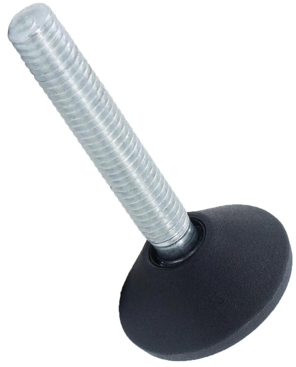 Опора регулируемая шарнирная с болтом М8х30 и основанием 30 мм 30ШМ8-30ЧН, пластик - фото