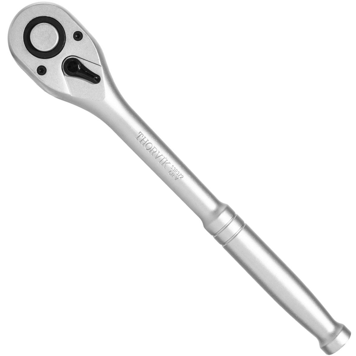 Трещоточная рукоятка с металлической ручкой 1/4"DR, 72 зубца Thorvik S1R372 - фото