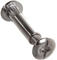 Стяжка межсекционная комплект втулка (мама) и болт (папа), никелированная сталь