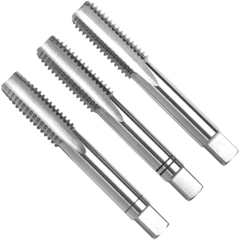 Метчик ручной 1/4" DIN 2184-2 HSS-G GSR B00135070, резьба Витворта BSW, комплект - 3 шт - фото