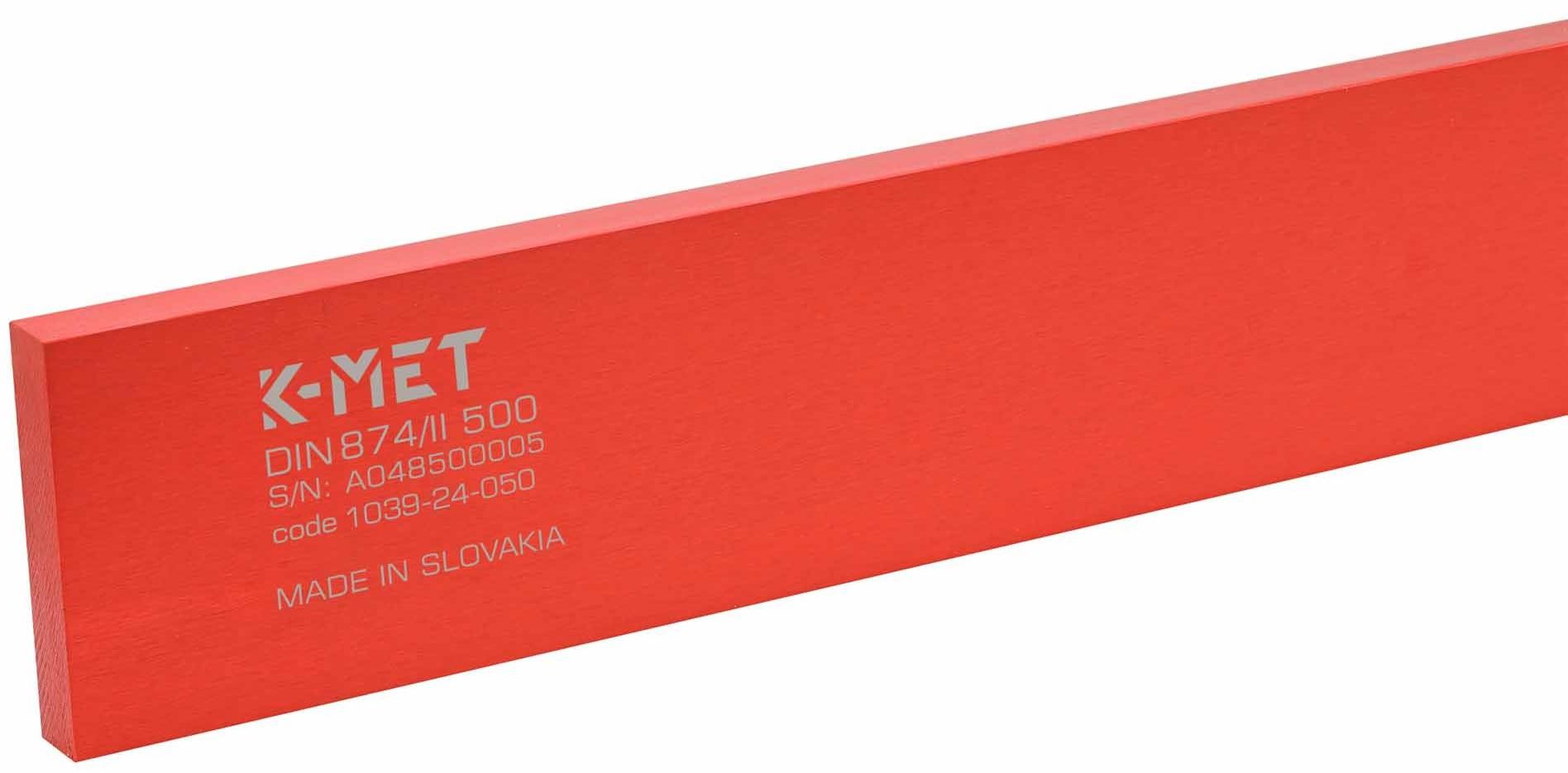 Линейка поверочная ШП-500х60х12 мм класс 2 DIN 874 Kinex 1039-24-050, алюминий - фото