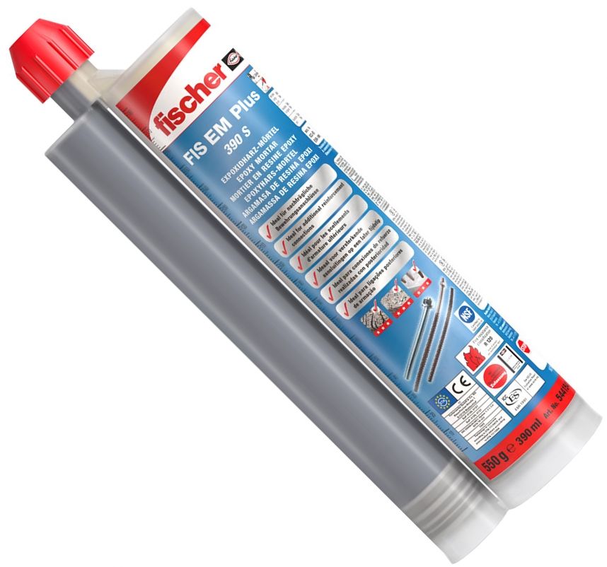 Химический анкер 390 мл Fischer FIS EM PLUS 390 S 544159, эпоксидная смола - фото
