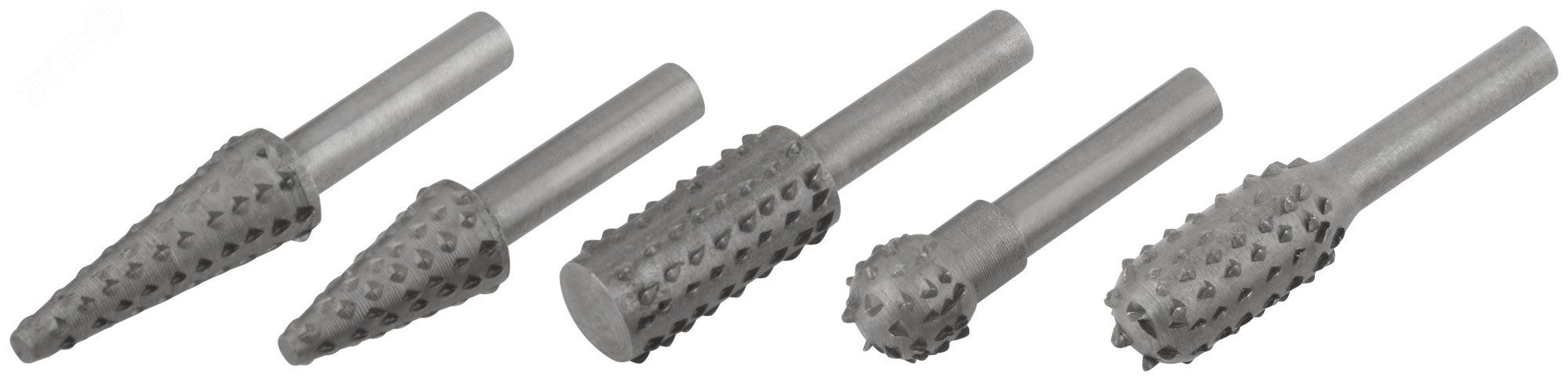 Набор шарошек по дереву FIT 36455, 5 шт - фото