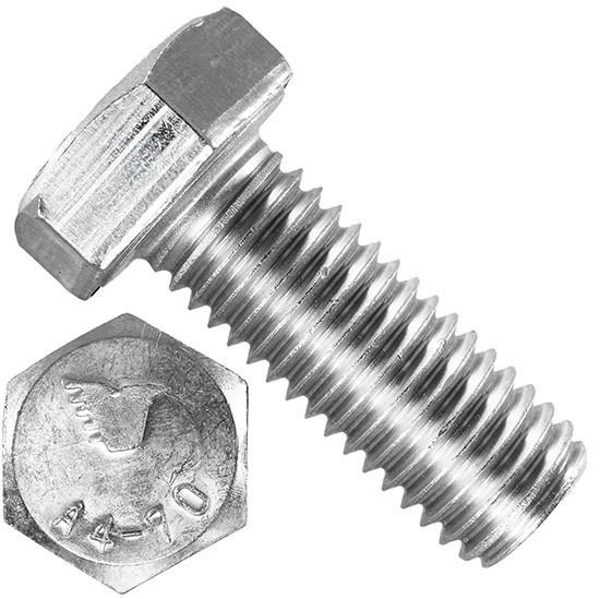 Болт шестигранный М2,5х12 DIN 933, нержавеющая сталь А4 - фото