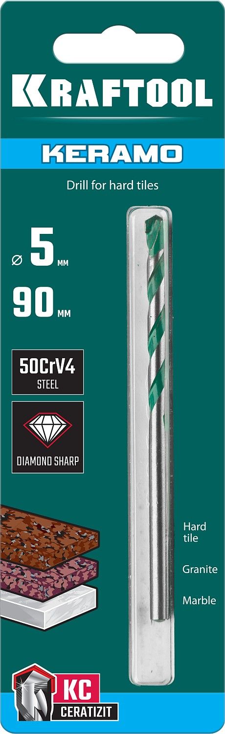 Сверло по керамограниту Keramo Kraftool - фото