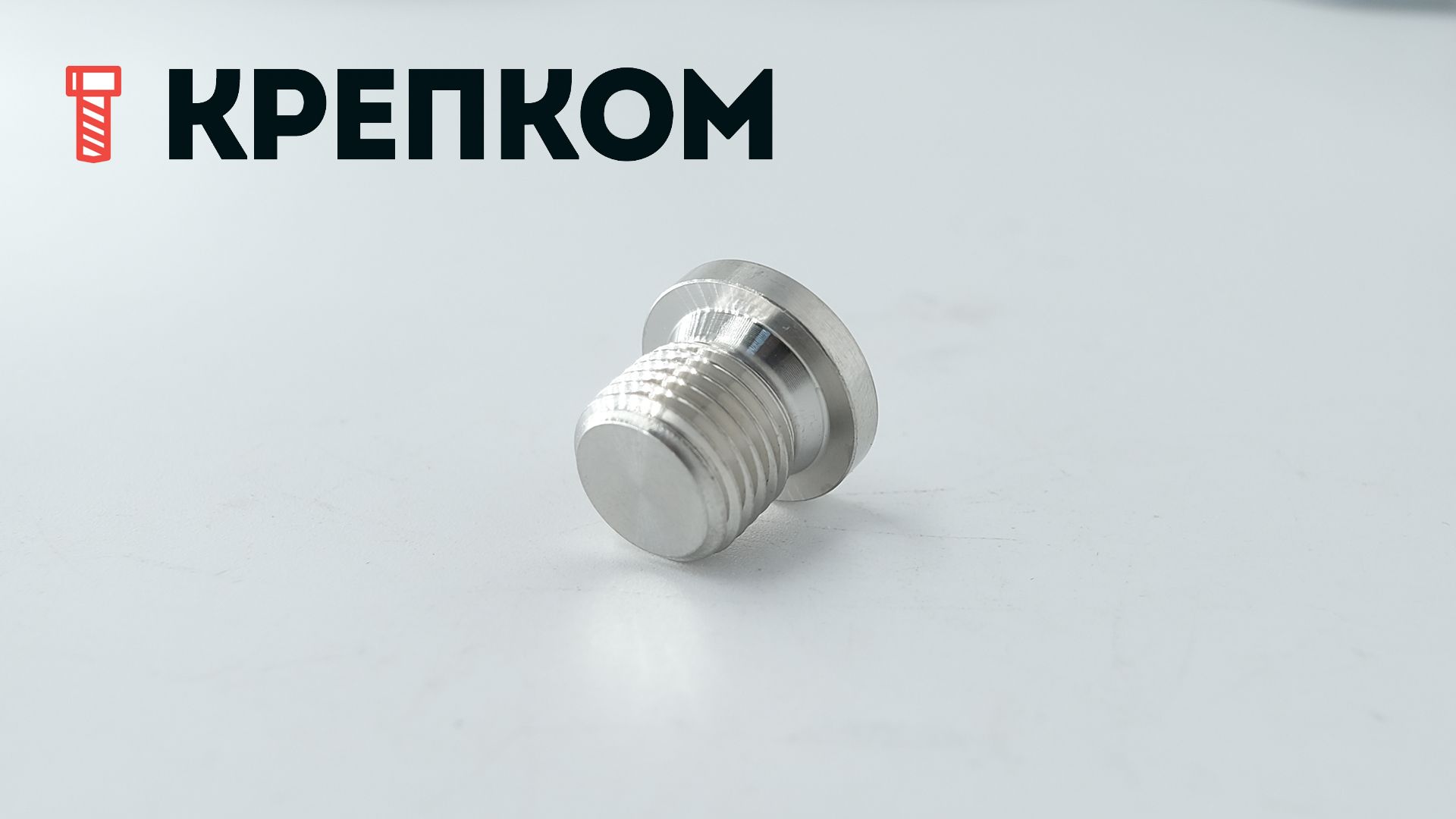 Пробка-заглушка дюймовая с буртом и внутренним шестигранником DIN 908, нержавеющая сталь А4 - фото