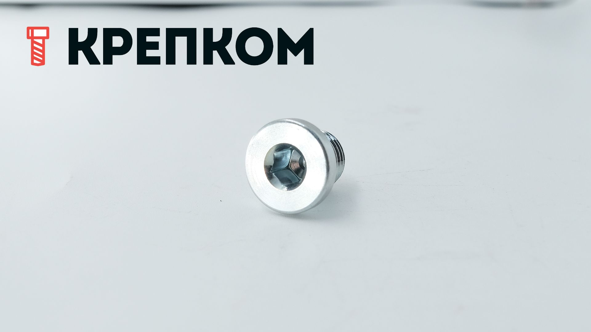 Пробка-заглушка с буртом и внутренним шестигранником DIN 908, оцинкованная сталь - фото