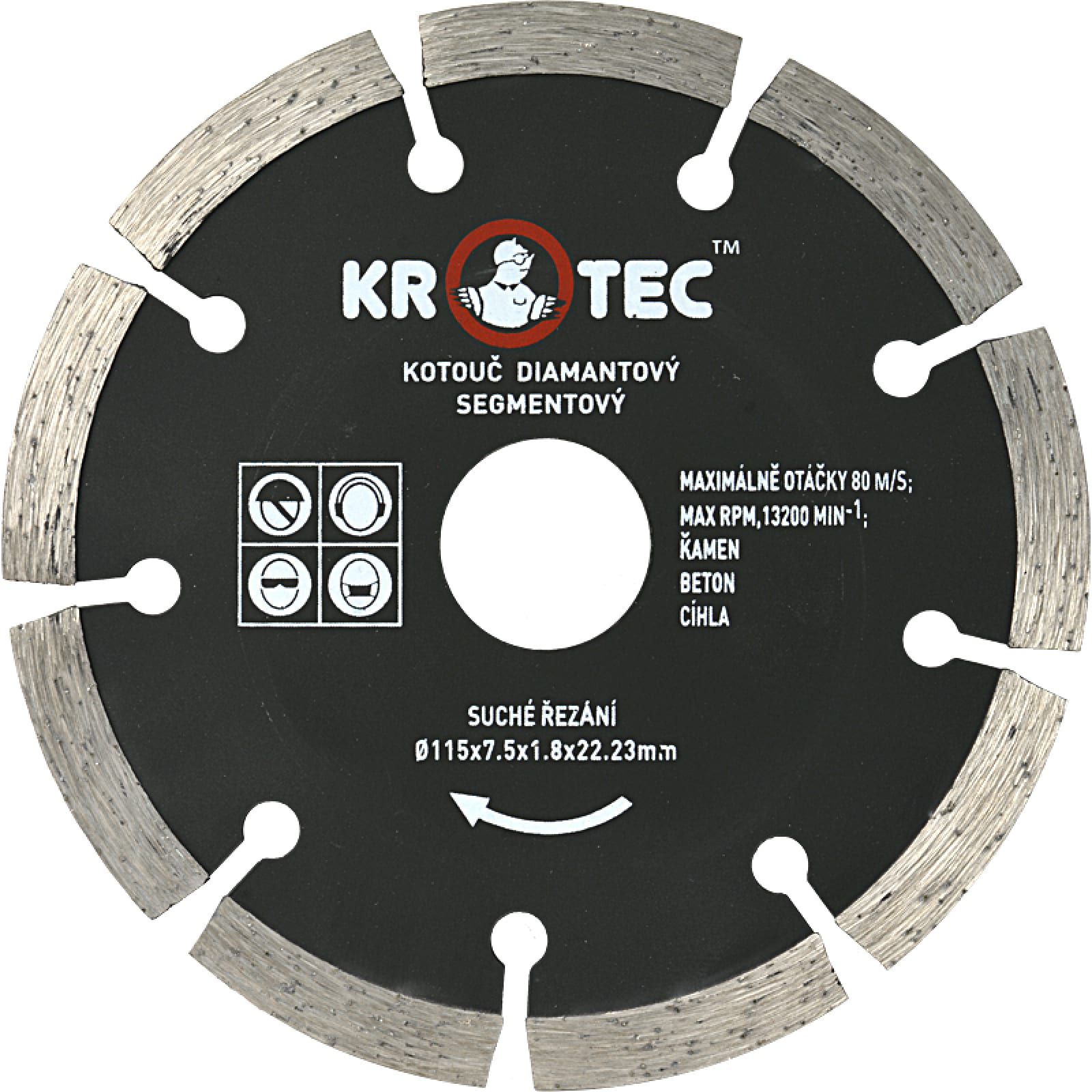 Диск алмазный сегментный Krotec