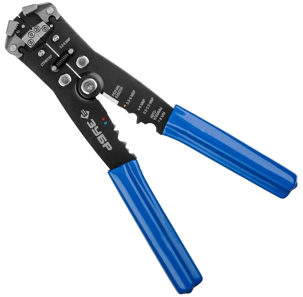 Стриппер автоматический с резкой кабеля и опрессовкой 0,2 - 6 мм² ЗУБР ТТ-3 22641 - фото