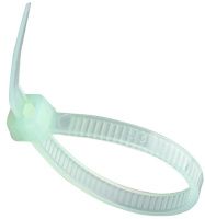 Стяжка кабельная 5х200 мм КСТ Fortisflex 75480, белый нейлон, 100 шт