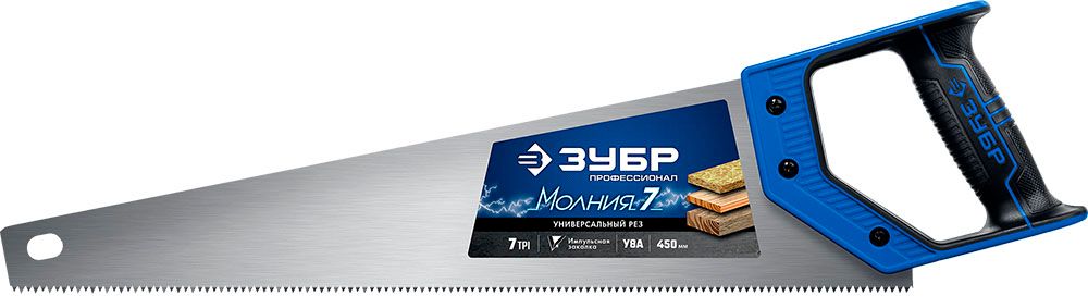 Ножовка по дереву универсальная Молния-7 ЗУБР - фото