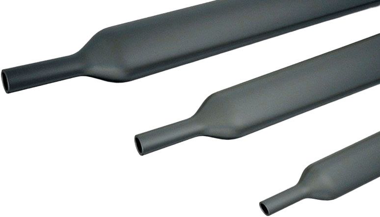 Трубка термоусадочная ТТ-(6х) 33/5,5х1.2 м, KBT 65753, черная - фото