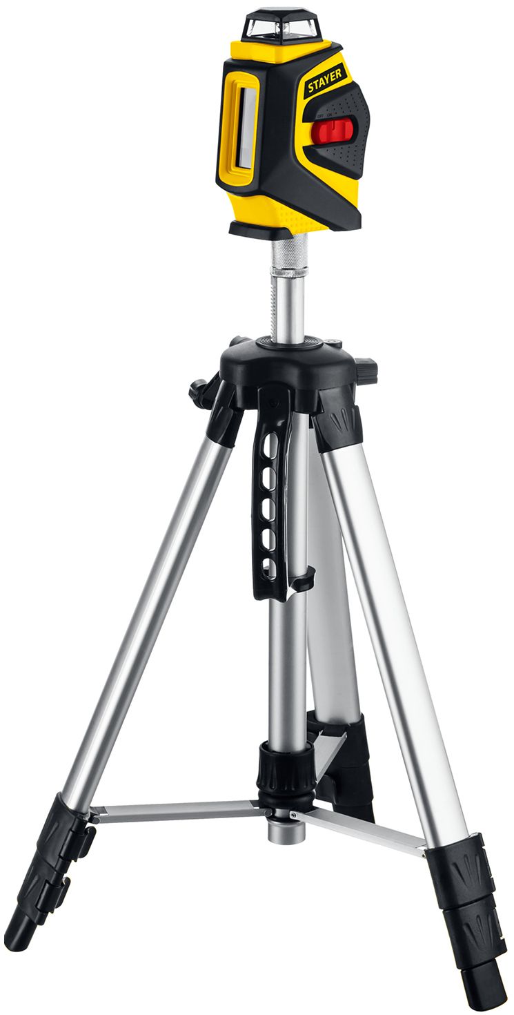 Нивелир лазерный линейный 20 м со штативом 120 см Stayer SL360-2 Professional 34962-2, в пластиковом кейсе - фото
