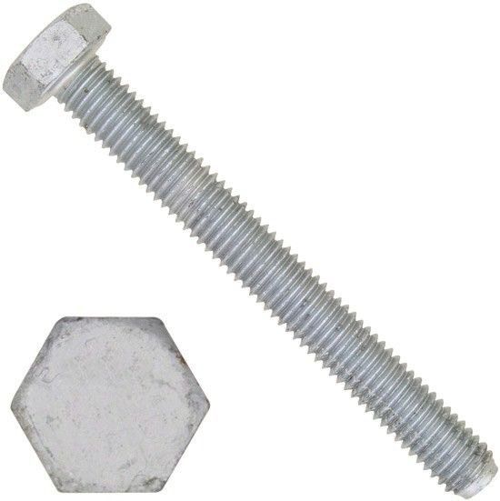 Болт шестигранный М6х30 DIN 933, класс прочности 8.8, цинк-ламельное покрытие - фото