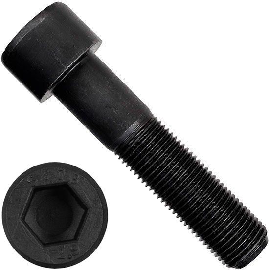 Винт М6х0,75х25 с цилиндрической головкой и внутренним шестигранником DIN 912 (ISO 12474), полная резьба, класс прочности 12.9 - фото