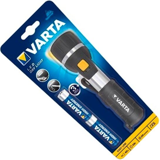 Фонарь светодиодный ручной 25 люмен 2AA Varta Led Day Light 16610101421М - фото
