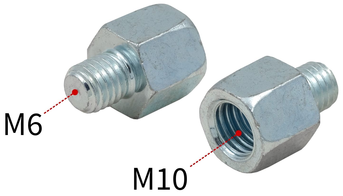 Муфта переходная внутренняя/наружная резьба М10/М6 MUPRO 113491 - фото