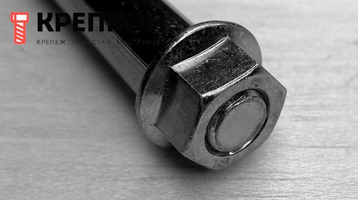 Анкер-болт с гайкой LSI, оцинкованная сталь - фото