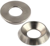 Шайба-розетка полнотелая для винтов с потайной головкой NFE 27-619 (WS9255), нержавеющая сталь А2