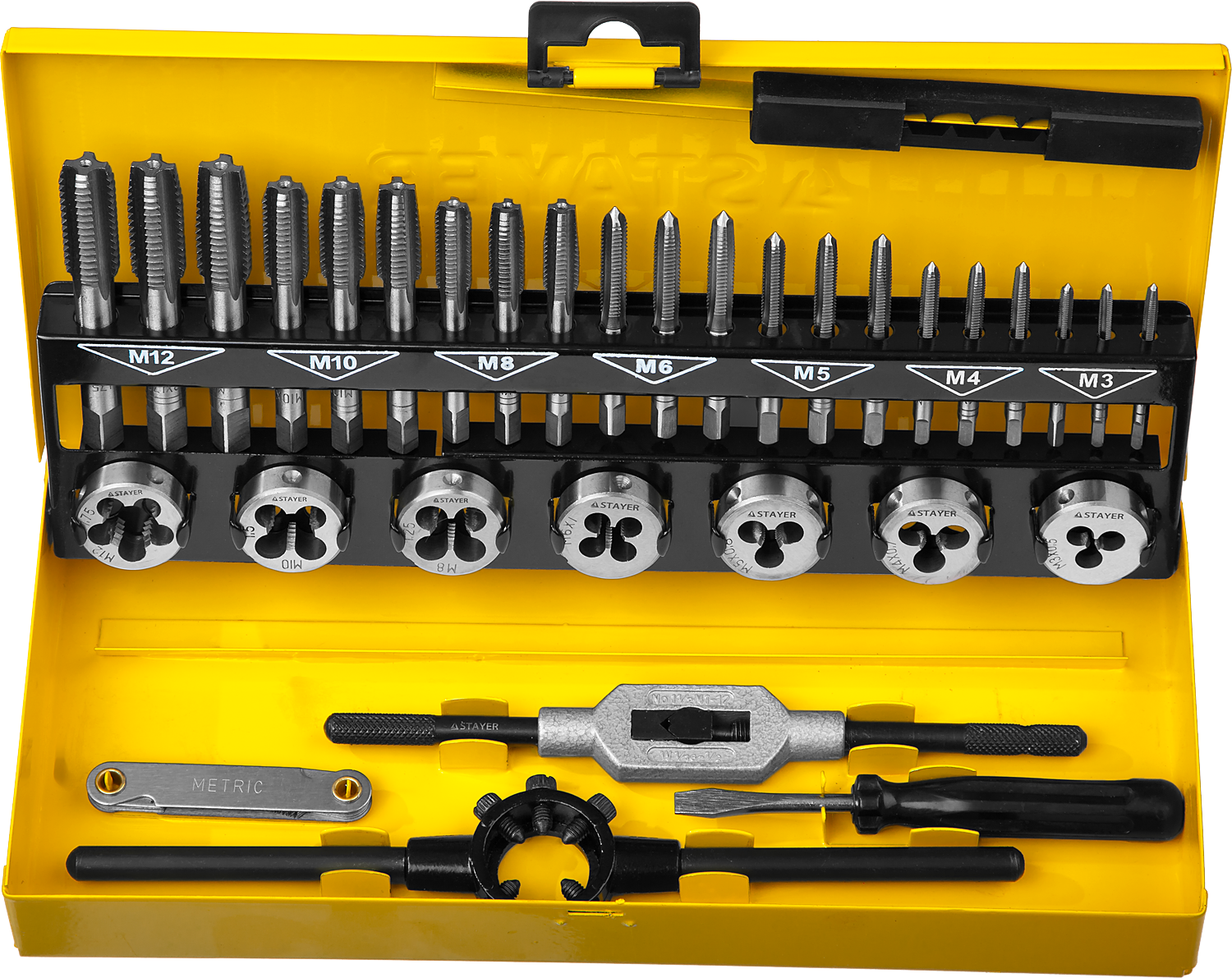 Набор комплектных метчиков и плашек MaXCut Master Stayer 28014-H32, 32 шт - фото