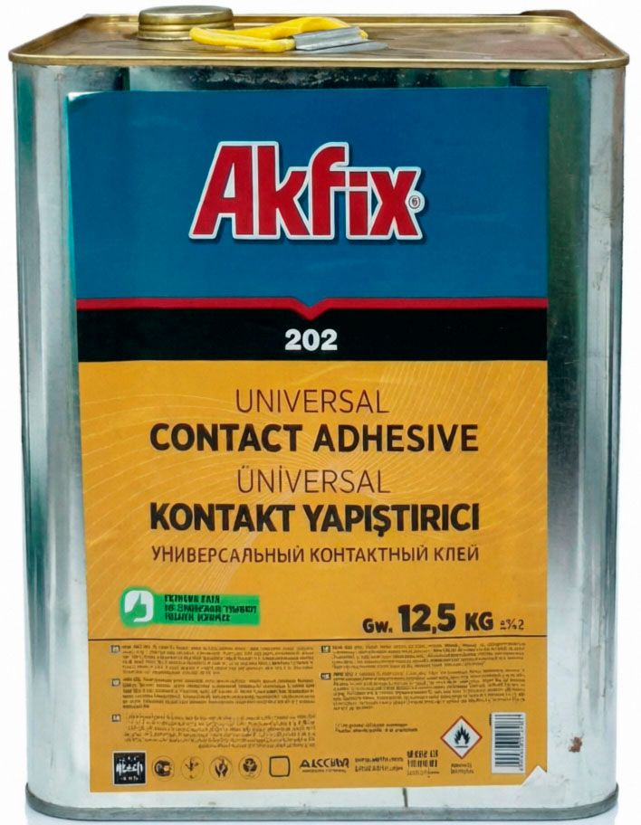 Клей контактный универсальный 12,5 кг 202, Akfix GA510 - фото
