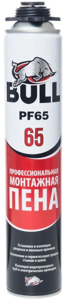 Пена монтажная профессиональная PF65 Bull, 850 гр - фото