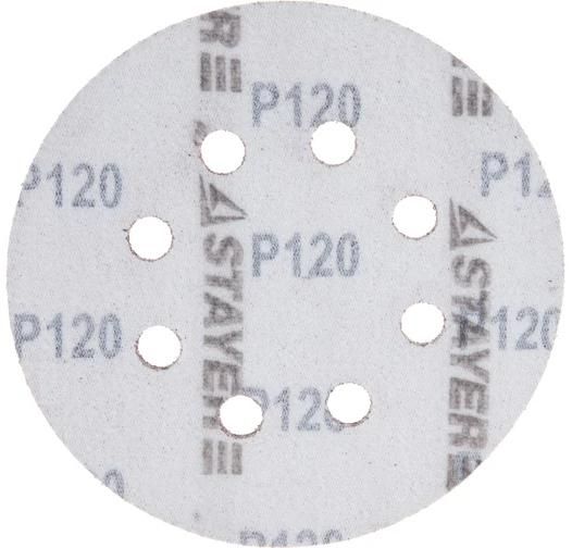 Круг шлифовальный самозацепляющийся с отверстиями Stayer Master, 5 шт - фото