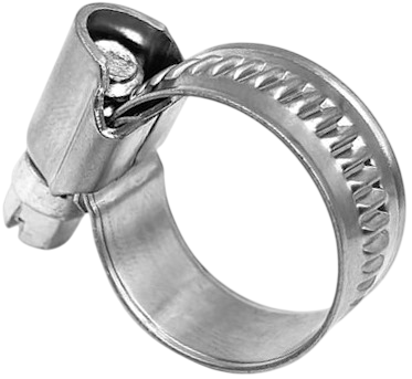 Хомут червячный DIN 3017, нержавеющая сталь W4 - фото