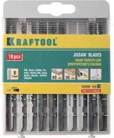 Набор полотен по дереву и металлу для электролобзика HSS/CrV Kraftool 159590-H10, 10 шт