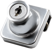 Замок накладной для стеклянной двери 31х35 мм LOCK 407 CR 3467, хромированный