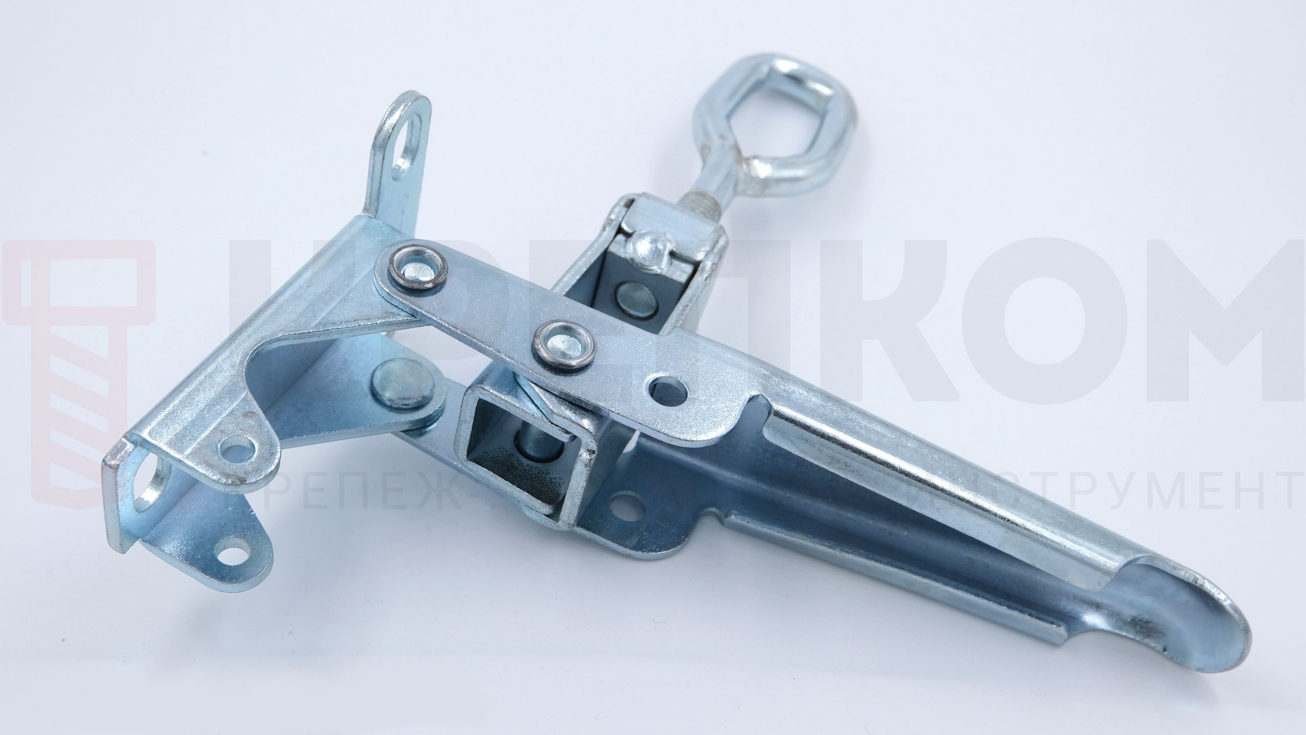 Замок-защелка регулируемый L=180 мм B79-2, оцинкованная сталь - фото