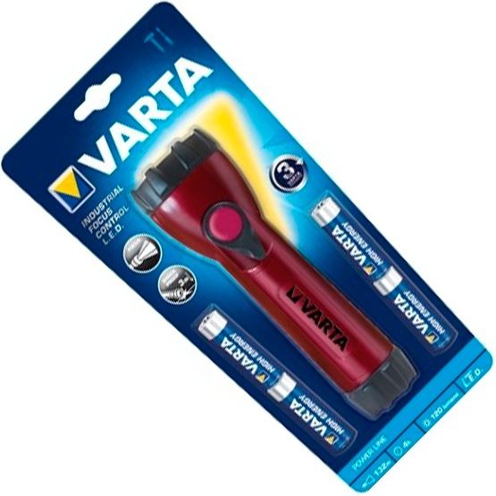 Фонарь светодиодный ручной маслобензостойкий 4AA Varta Industrial Focus Control 17640101421М - фото
