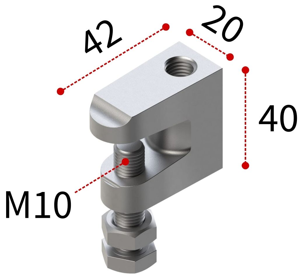 Струбцина для балок F1 М10 TERMOCLIP - фото