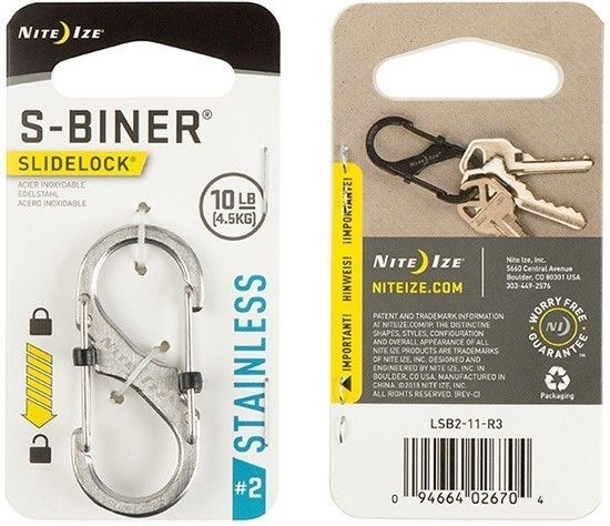 Изображение товара Карабин с фиксаторами Nite Ize S-Biner SlideLock №2 из нержавеющей стали