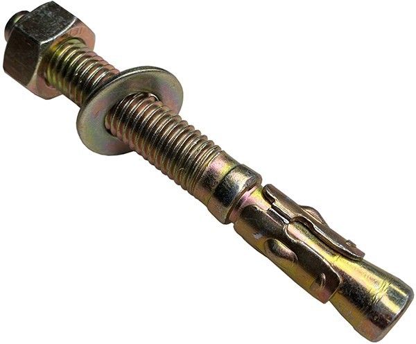 Анкер клиновой 12х300 мм, желтый цинк - фото