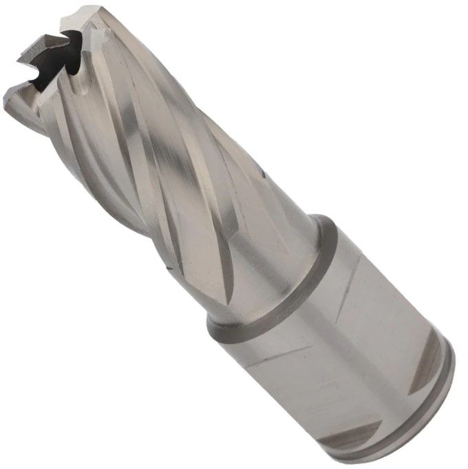 Сверло корончатое по металлу, глубина сверления 30 мм Weldon 19 HSS-G Terrax by Ruko  - фото