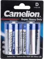 Батарейки Super Heavy Duty R20/373 Camelion 3807, 2 шт