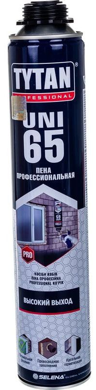 Монтажная пена профессиональная летная TYTAN Professional 65 UNI 30217 (16968), 750 мл - фото