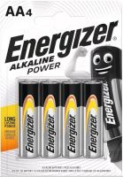 Батарейки LR6/316 BL4 Alkaline Power LR6/316 BL4 Energizer 599820, 4 шт 