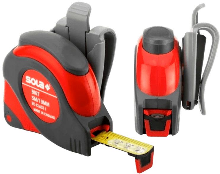 Рулетка BIG T 5 м, SOLA 50021301 - фото