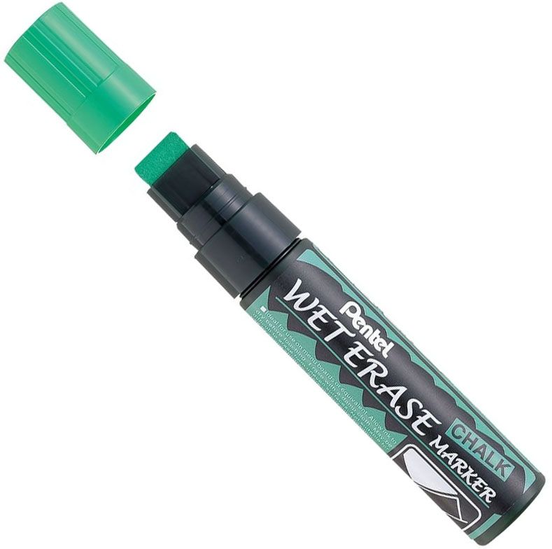 Маркер на водной основе Wet Erase Marker, Pentel SMW26-D, зеленый - фото