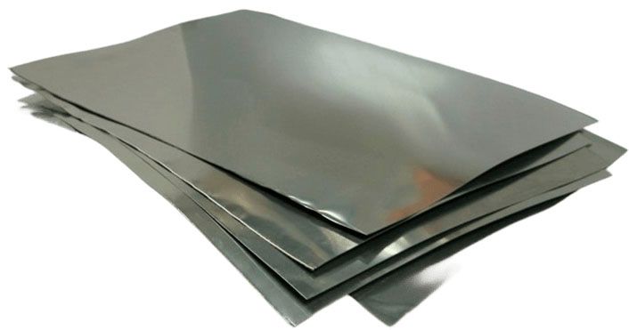 Лист зеркальный 0,2х200х300 мм, нержавеющая сталь 12Х18Н10Т-М - фото