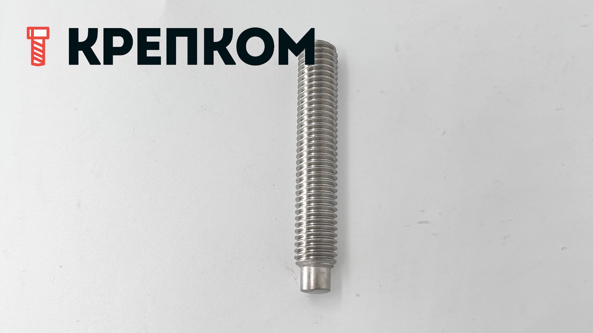 Винт установочный М8х30 DIN 915 (ISO 4028) с цапфой, нержавеющая сталь А2 - фото