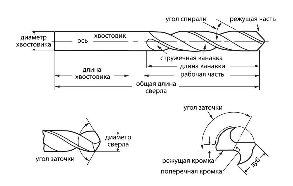 Набор сверл по металлу 2-8 мм, 6 шт, Р4М2, ЗУБР 29605-H6 - фото