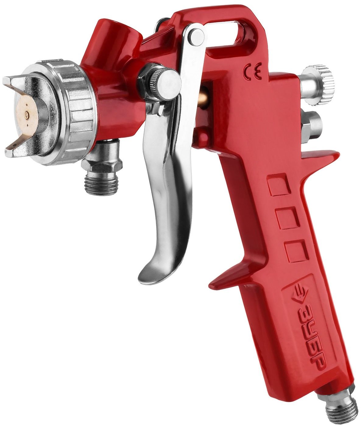 Краскопульт пневматический с нижним бачком с дюзой 1,3 мм HP MS 200N ЗУБР 06456-1.3 - фото