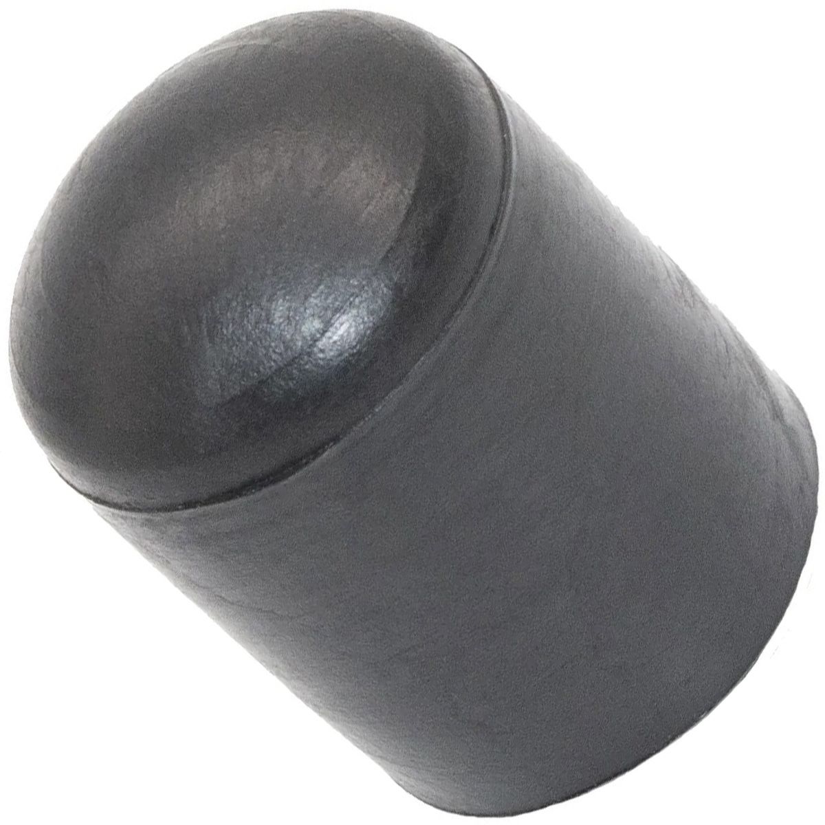 Заглушка 18 мм наружная для круглых труб НСЧК, пластик, черная (RAL 9005) - фото