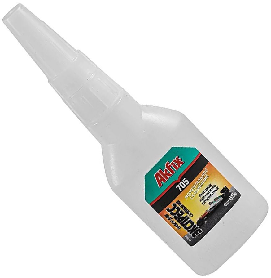 Набор для экспресс-склеивания: цианакрилатный клей и аэрозоль-активатор Akfix 705 - фото