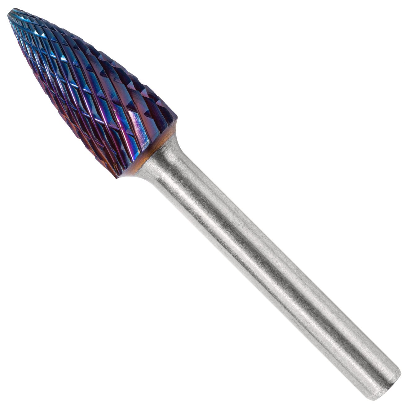 Борфреза твердосплавная UC Nano Blue 12х25х70 мм Профоснастка №763, форма G, 860761225702 - фото