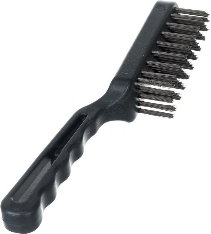 Щетка проволочная стальная с пластмассовой ручкой, 5 рядов, ЗУБР 35011-5 - фото